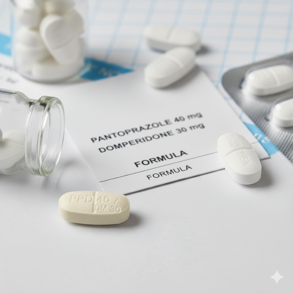 Pantoprazole 40 mg and Domperidone 30 mg